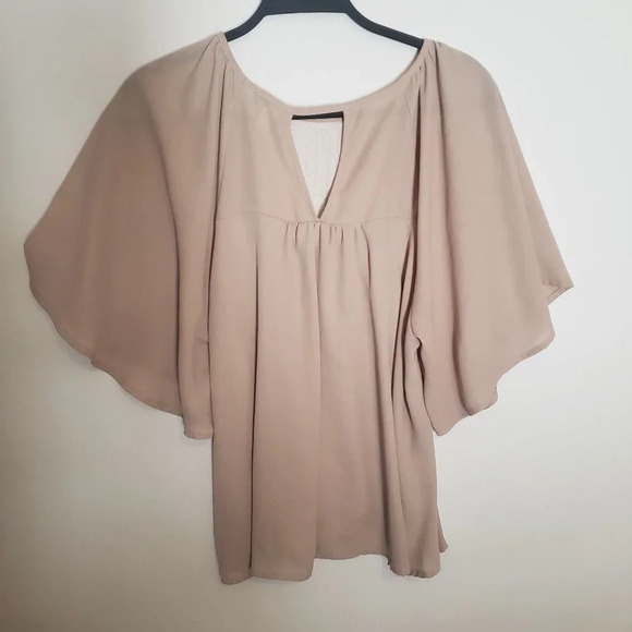 COPY - Jemma Beige Blouse - Picture 5 of 6